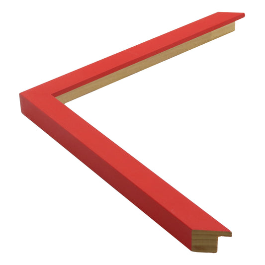 Kırmızı Dokulu Ahşap Çerçeve