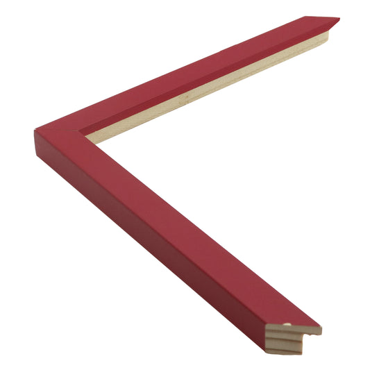 Koyu Kırmızı Dokulu Ahşap Çerçeve