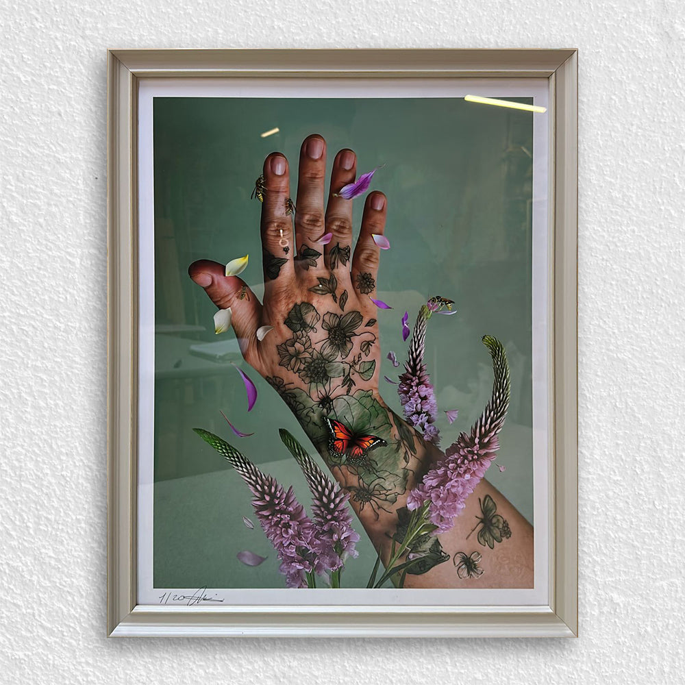 Mat Beyaz Ahşap Çerçeve - Ahşap Zeminli