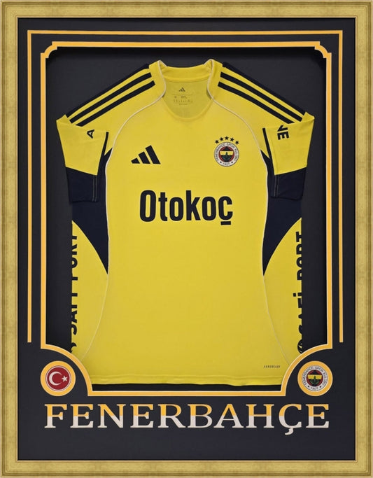 Özel Tasarım Forma Çerçevesi – Sarı / Lacivert - Takım İsimli