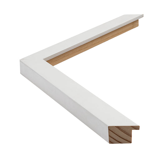 Mat Beyaz Vernik Kaplamalı Ahşap Çerçeve