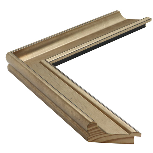 Bronz Eskitme Renkli Ahşap Çerçeve - Siyah Zeminli