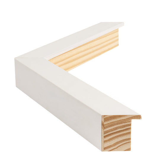 Mat Beyaz Vernik Kaplamalı Ahşap Çerçeve