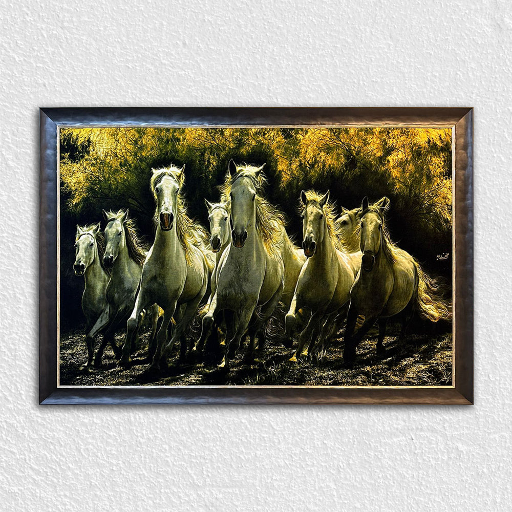 Siyah / Antrasit Renkli Gümüş Kenarlı Ahşap Çerçeve