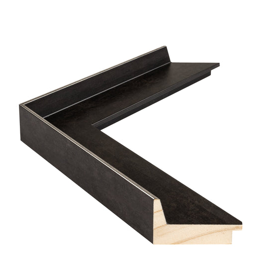 Antrasit Ahşap Çerçeve - Gümüş Kenarlı