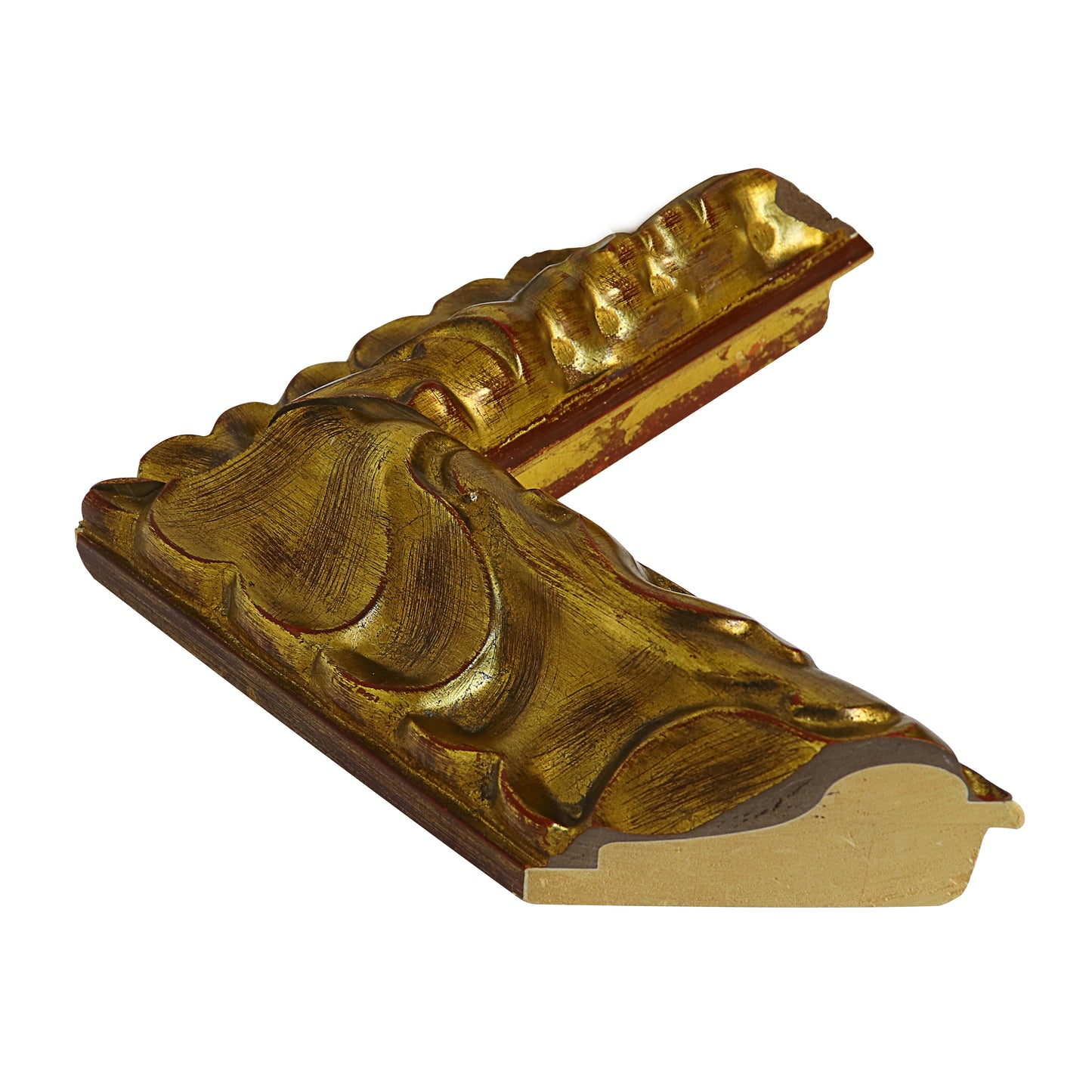 Altın Dekoratif Oyma Ahşap Çerçeve