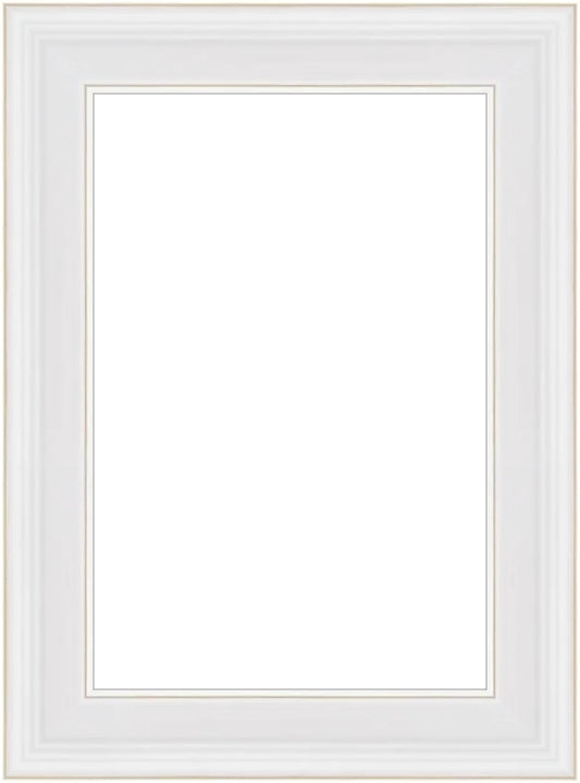 Beyaz Klasik Ahşap Fotoğraf Çerçevesi – Masaüstü & Duvar Tipi (23 mm)