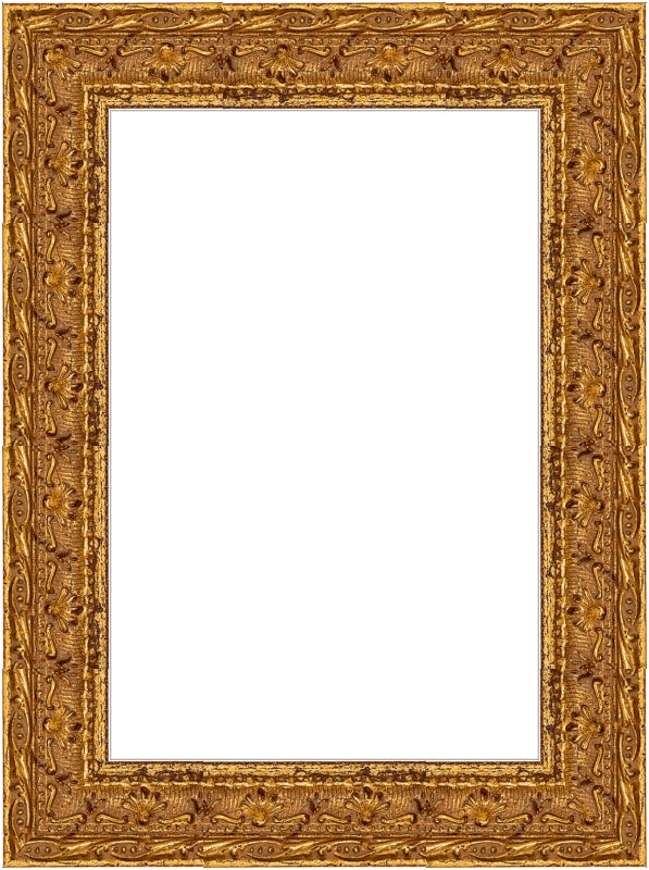 Eskitme Altın Klasik Ahşap Fotoğraf Çerçevesi – Masaüstü & Duvar Tipi (25 mm)