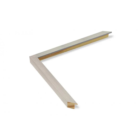 Gümüş Alüminyum Görünümlü Ahşap Çerçeve