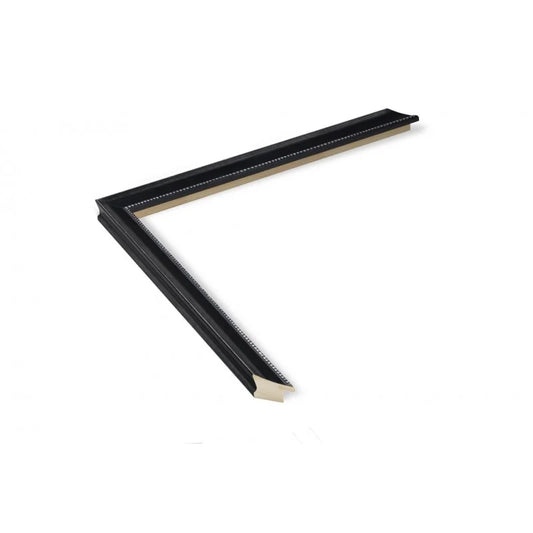 Siyah Renkli Gümüş Eskitmeli Ahşap Çerçeve