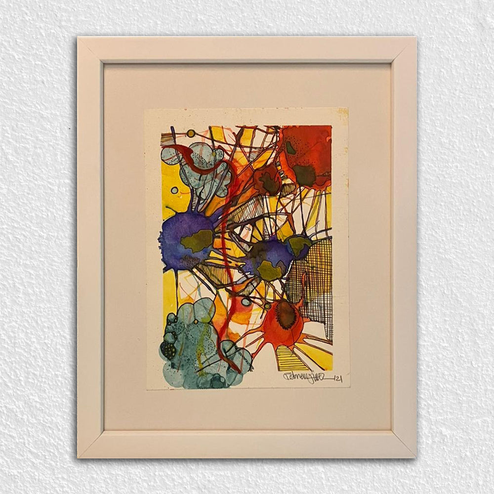 Beyaz Mat Vernik Kaplamalı Ahşap Çerçeve