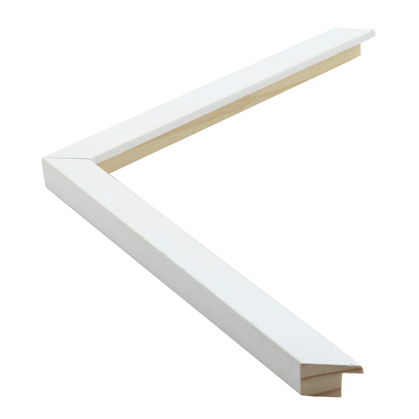 Beyaz Mat Vernik Kaplamalı Ahşap Çerçeve