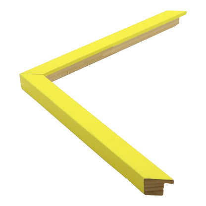 Sarı Dokulu Ahşap Çerçeve