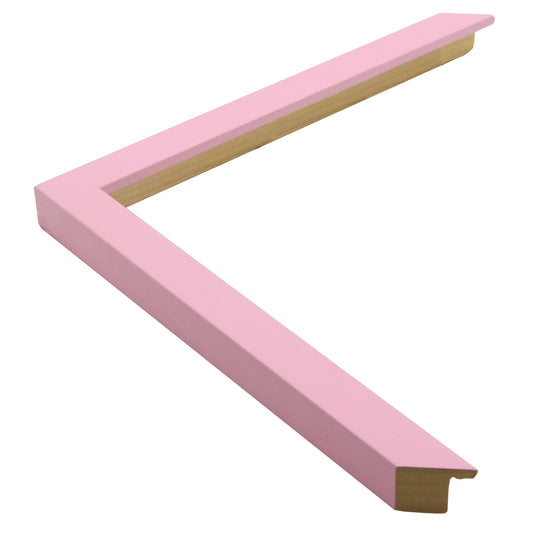 Pembe Dokulu Ahşap Çerçeve