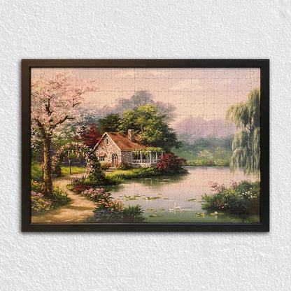 Siyah Eskitme Dokulu Ahşap Çerçeve