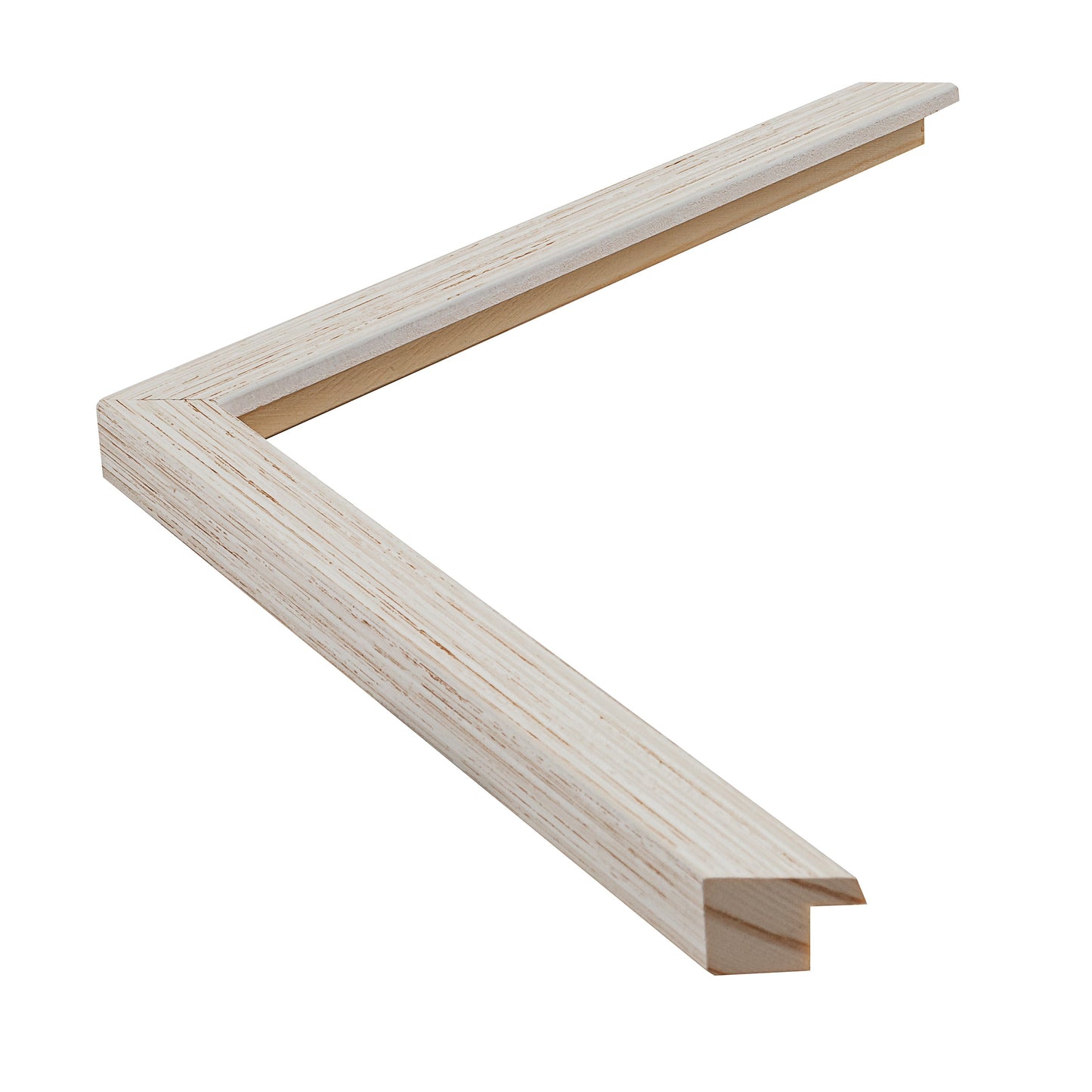 Beyaz Dokulu Ahşap Çerçeve