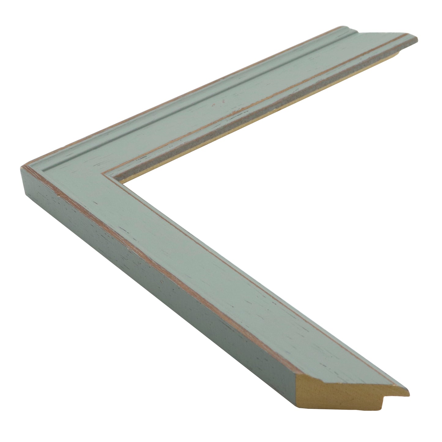 Turkuaz / Ceviz Desenli Ahşap Çerçeve