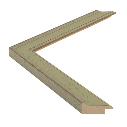 Açık Yeşil / Ceviz Desenli Ahşap Çerçeve