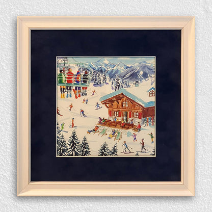 Beyaz Ahşap Çerçeve - Ahşap Zeminli