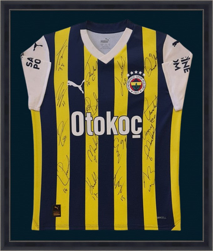 Kişiye Özel Forma Çerçeveleme – Özelleştirilebilir Ahşap Çerçeve ve Paspartu - Sarı / Lacivert