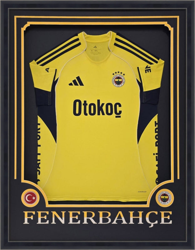 Özel Tasarım Forma Çerçevesi – Sarı / Lacivert - Takım İsimli