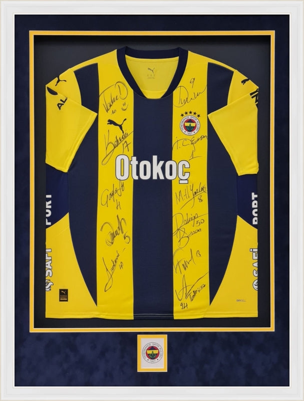 Özel Tasarım Forma Çerçevesi – Sarı / Lacivert - Logolu Derinlikli