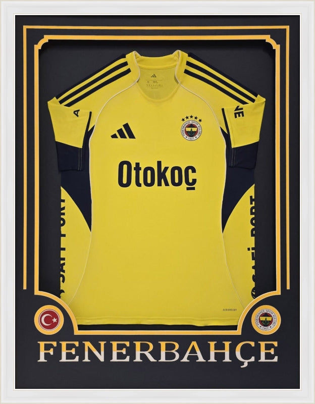 Özel Tasarım Forma Çerçevesi – Sarı / Lacivert - Takım İsimli