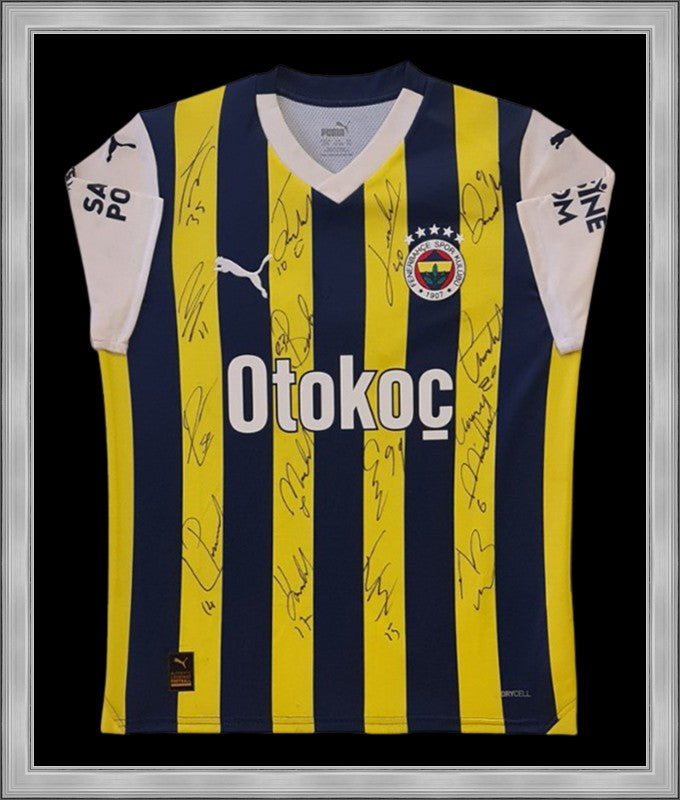 Kişiye Özel Forma Çerçeveleme – Özelleştirilebilir Ahşap Çerçeve ve Paspartu - Sarı / Lacivert