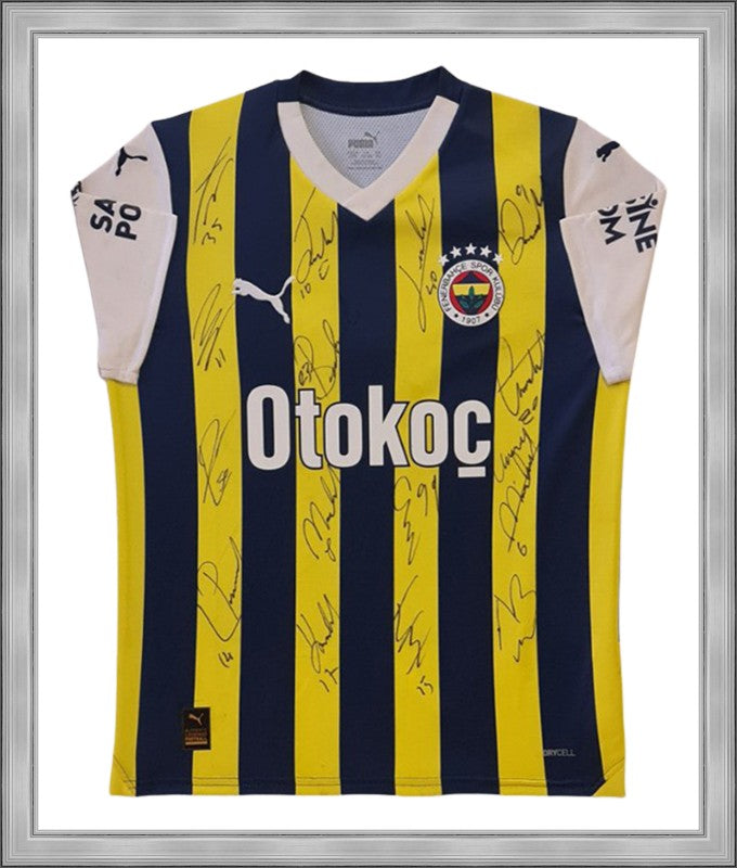 Kişiye Özel Forma Çerçeveleme – Özelleştirilebilir Ahşap Çerçeve ve Paspartu - Sarı / Lacivert