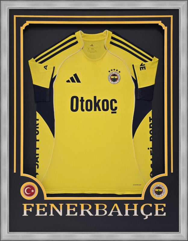 Özel Tasarım Forma Çerçevesi – Sarı / Lacivert - Takım İsimli