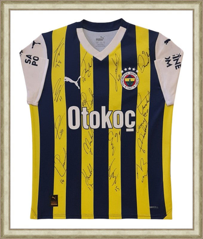 Kişiye Özel Forma Çerçeveleme – Özelleştirilebilir Ahşap Çerçeve ve Paspartu - Sarı / Lacivert