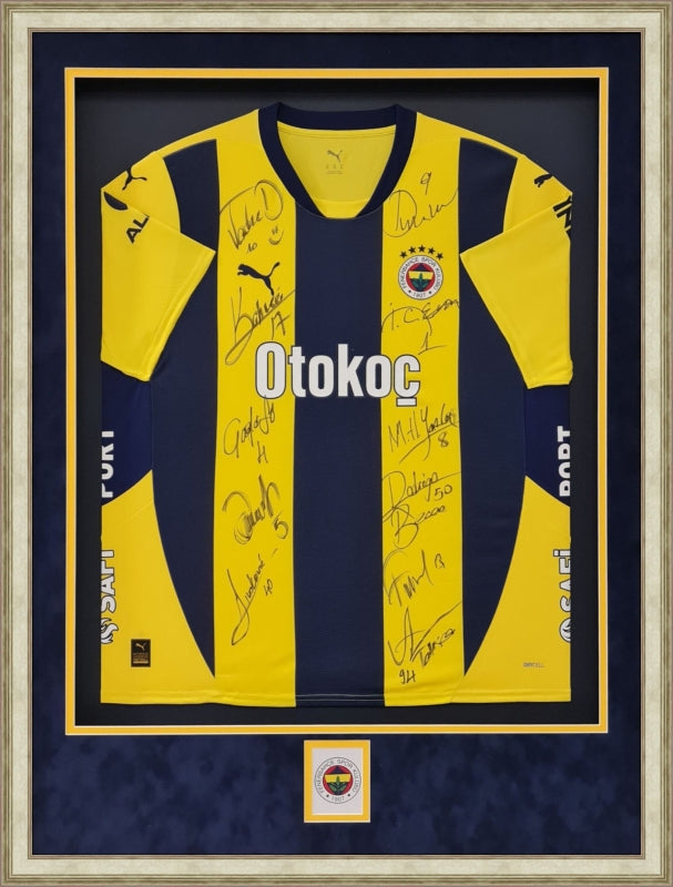 Özel Tasarım Forma Çerçevesi – Sarı / Lacivert - Logolu Derinlikli