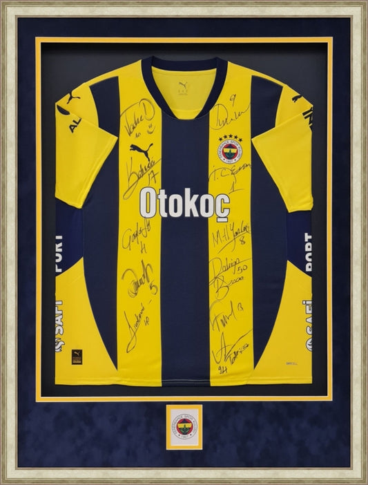 Özel Tasarım Forma Çerçevesi – Sarı / Lacivert - Logolu Derinlikli