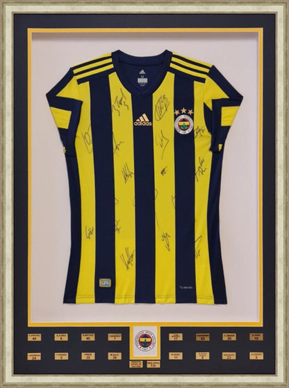 Özel Tasarım Forma Çerçevesi – Sarı / Lacivert - Oyuncu İsimli