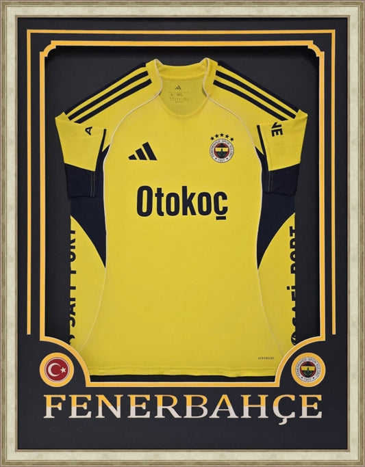 Özel Tasarım Forma Çerçevesi – Sarı / Lacivert - Takım İsimli