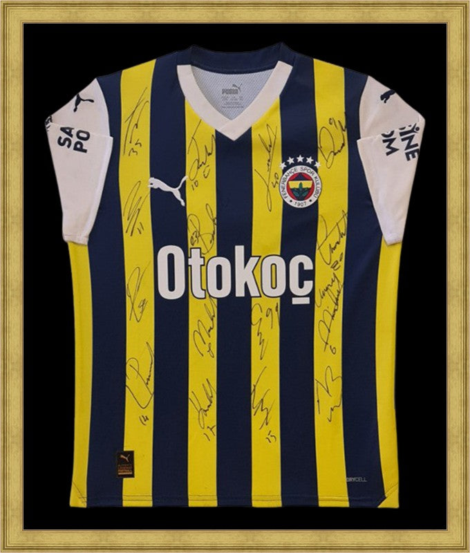 Kişiye Özel Forma Çerçeveleme – Özelleştirilebilir Ahşap Çerçeve ve Paspartu - Sarı / Lacivert