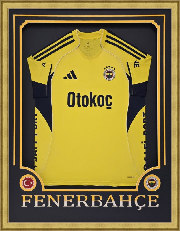 Özel Tasarım Forma Çerçevesi – Sarı / Lacivert - Takım İsimli