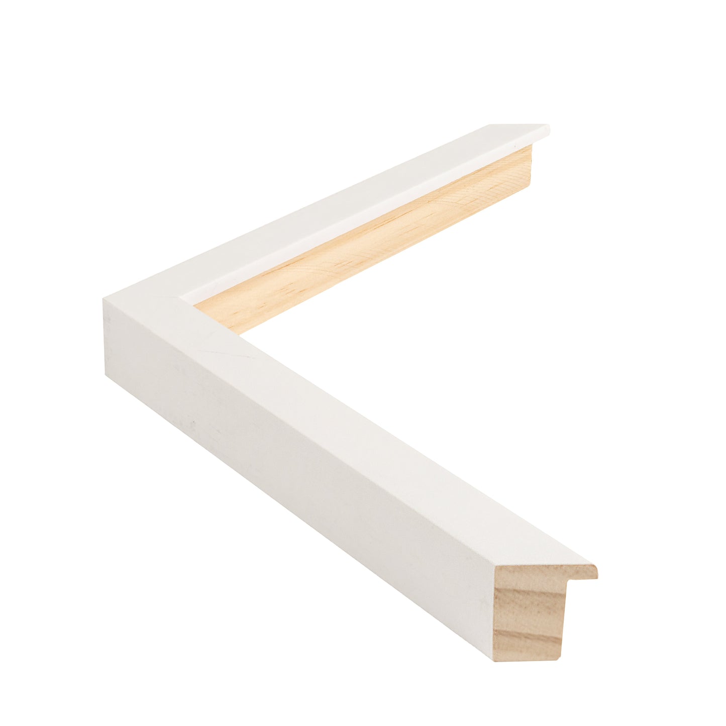 Beyaz Mat Vernik Kaplamalı Ahşap Çerçeve