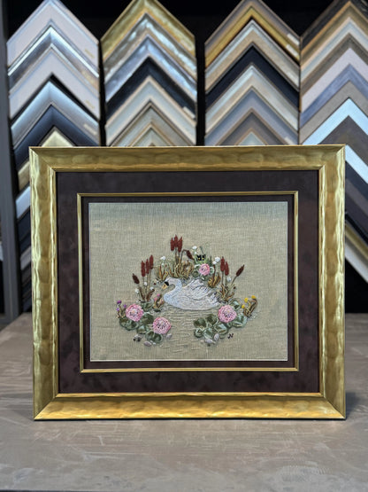 Altın Eskitme Ahşap Çerçeve