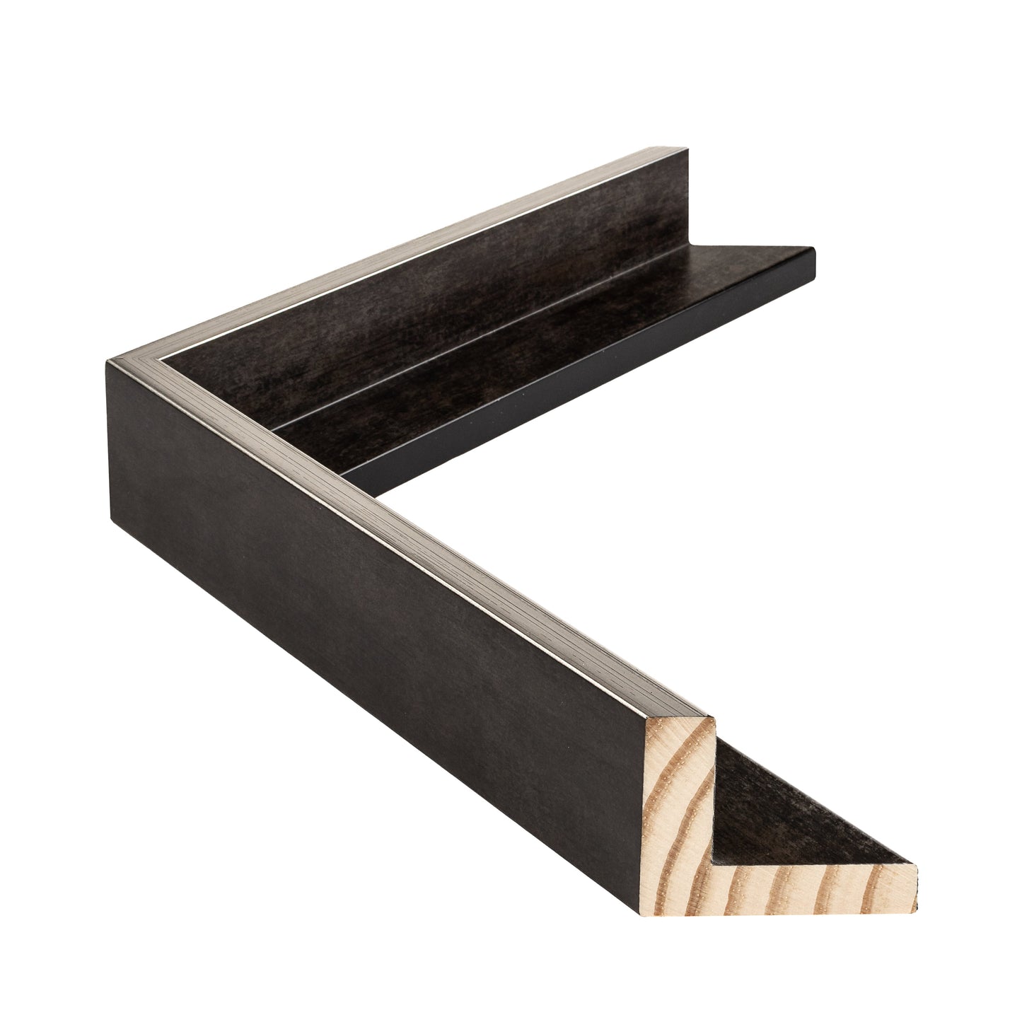 Siyah Ahşap Çerçeve - Gümüş Kenarlı