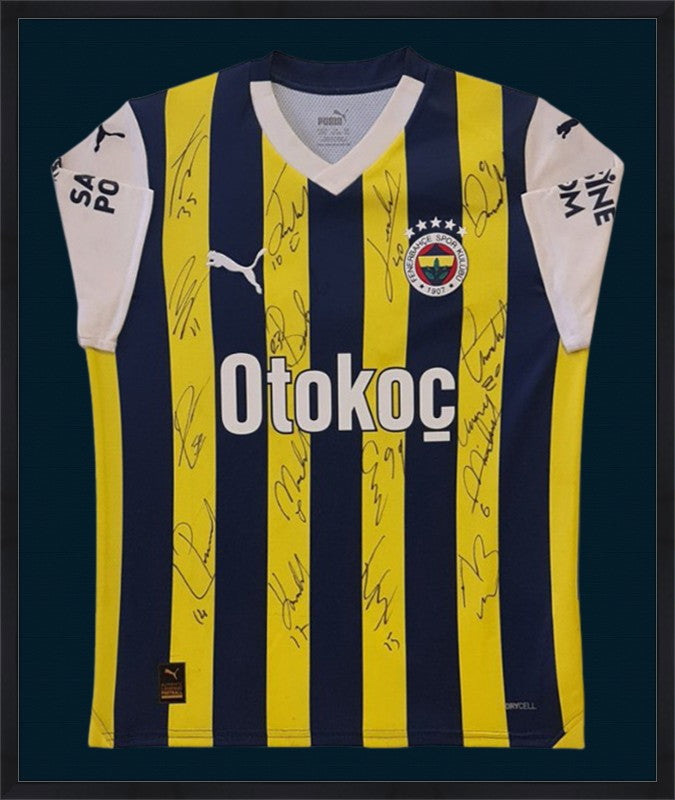 Kişiye Özel Forma Çerçeveleme – Özelleştirilebilir Ahşap Çerçeve ve Paspartu - Sarı / Lacivert