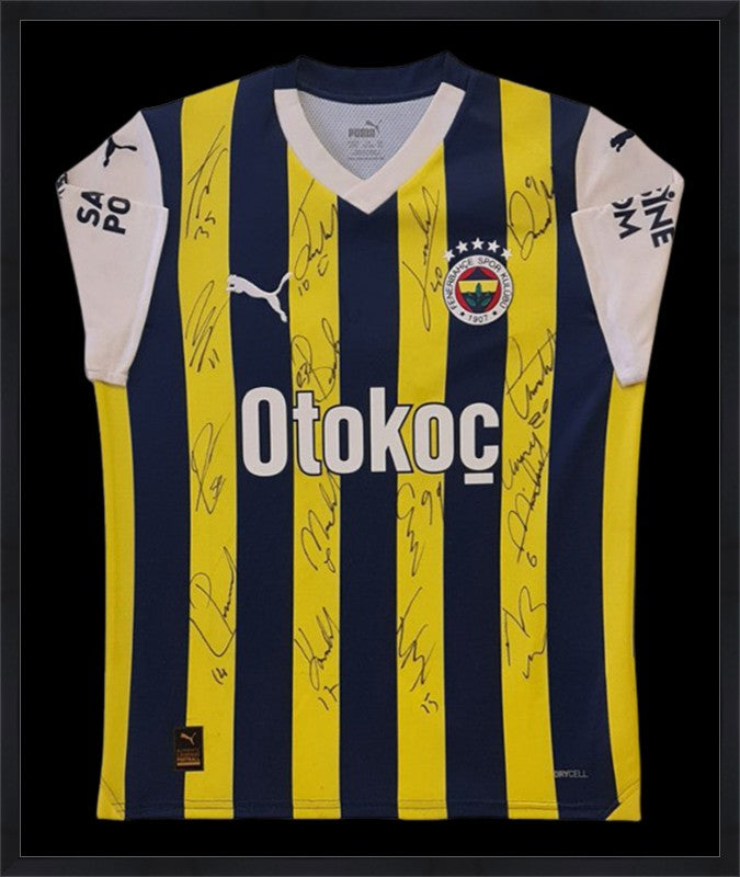 Kişiye Özel Forma Çerçeveleme – Özelleştirilebilir Ahşap Çerçeve ve Paspartu - Sarı / Lacivert