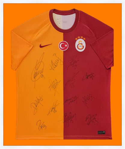 Kişiye Özel Forma Çerçeveleme – Özelleştirilebilir Ahşap Çerçeve ve Paspartu - Sarı / Kırmızı