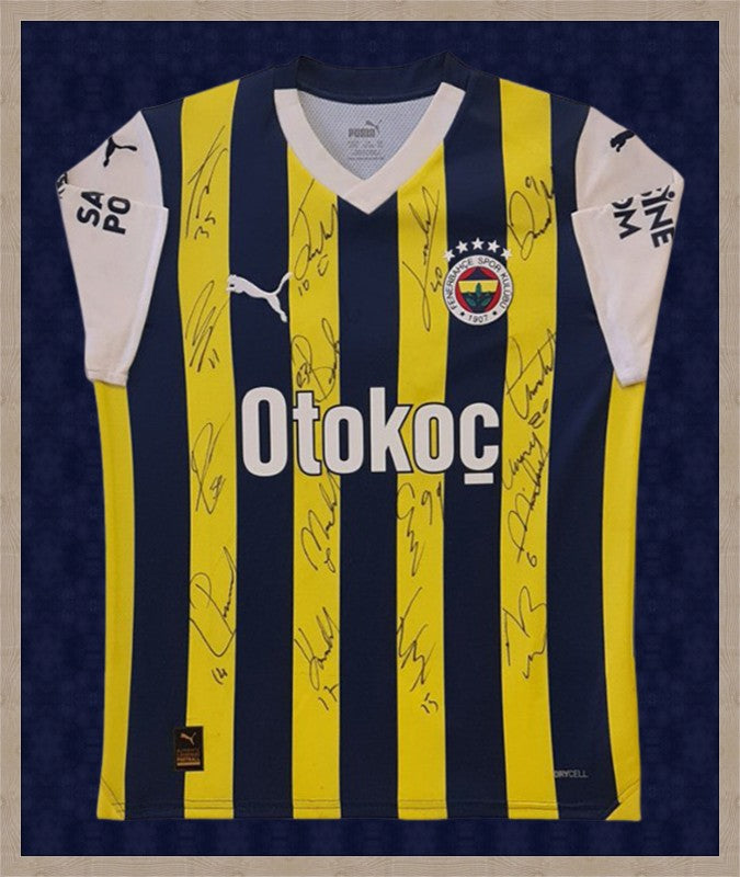 Kişiye Özel Forma Çerçeveleme – Özelleştirilebilir Ahşap Çerçeve ve Paspartu - Sarı / Lacivert