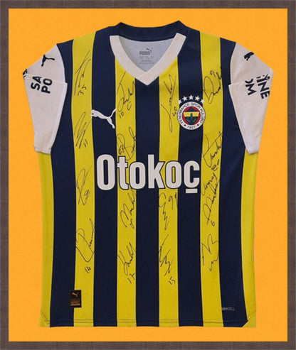 Kişiye Özel Forma Çerçeveleme – Özelleştirilebilir Ahşap Çerçeve ve Paspartu - Sarı / Lacivert