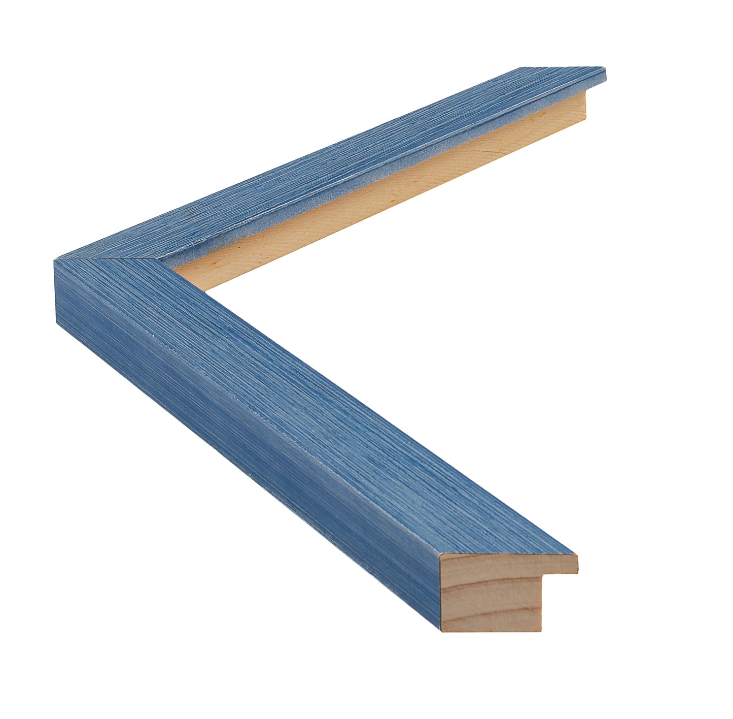 Lacivert Eskitmeli Ahşap Çerçeve - Gümüş Zeminli