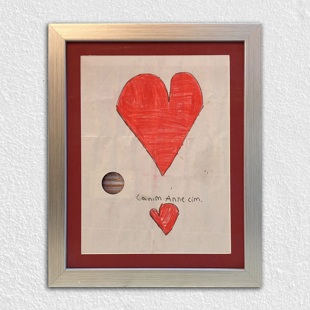 Gümüş Alüminyum Görünümlü Ahşap Çerçeve