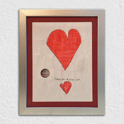 Gümüş Alüminyum Görünümlü Ahşap Çerçeve