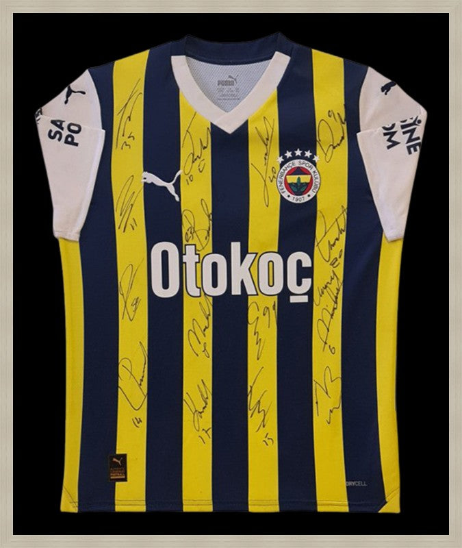 Kişiye Özel Forma Çerçeveleme – Özelleştirilebilir Ahşap Çerçeve ve Paspartu - Sarı / Lacivert