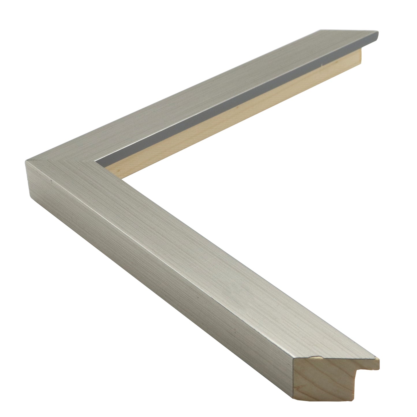 Gümüş Alüminyum Görünümlü Ahşap Çerçeve